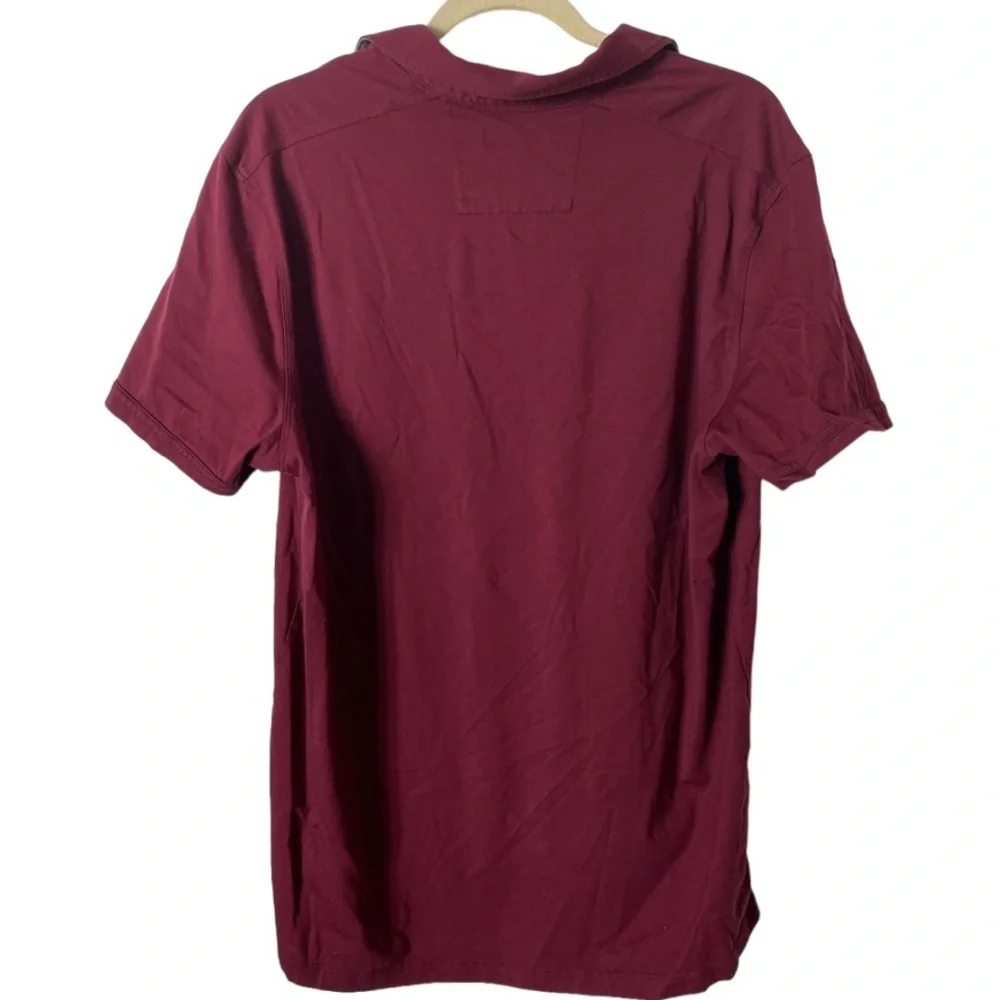 Banana Republic Fitted‎ Pima Cotton Polo Shirt in Eggplant XL